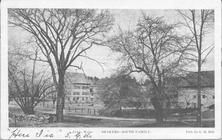 SA1624 - Photo is a view of buildings, road, trees, etc. Identified on the front. Harvard is also referred to as Ayer., Winterthur Shaker Photograph and Post Card Collection 1851 to 1921c